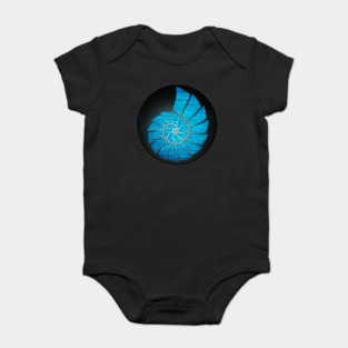 Nautilus Shell Baby Bodysuit